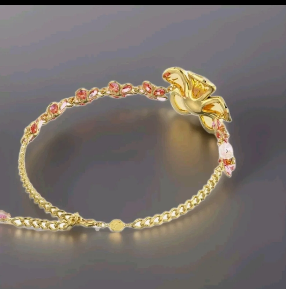 🌹 NWT Idyllia chokerFlower, Multicolored, Gold-tone plated